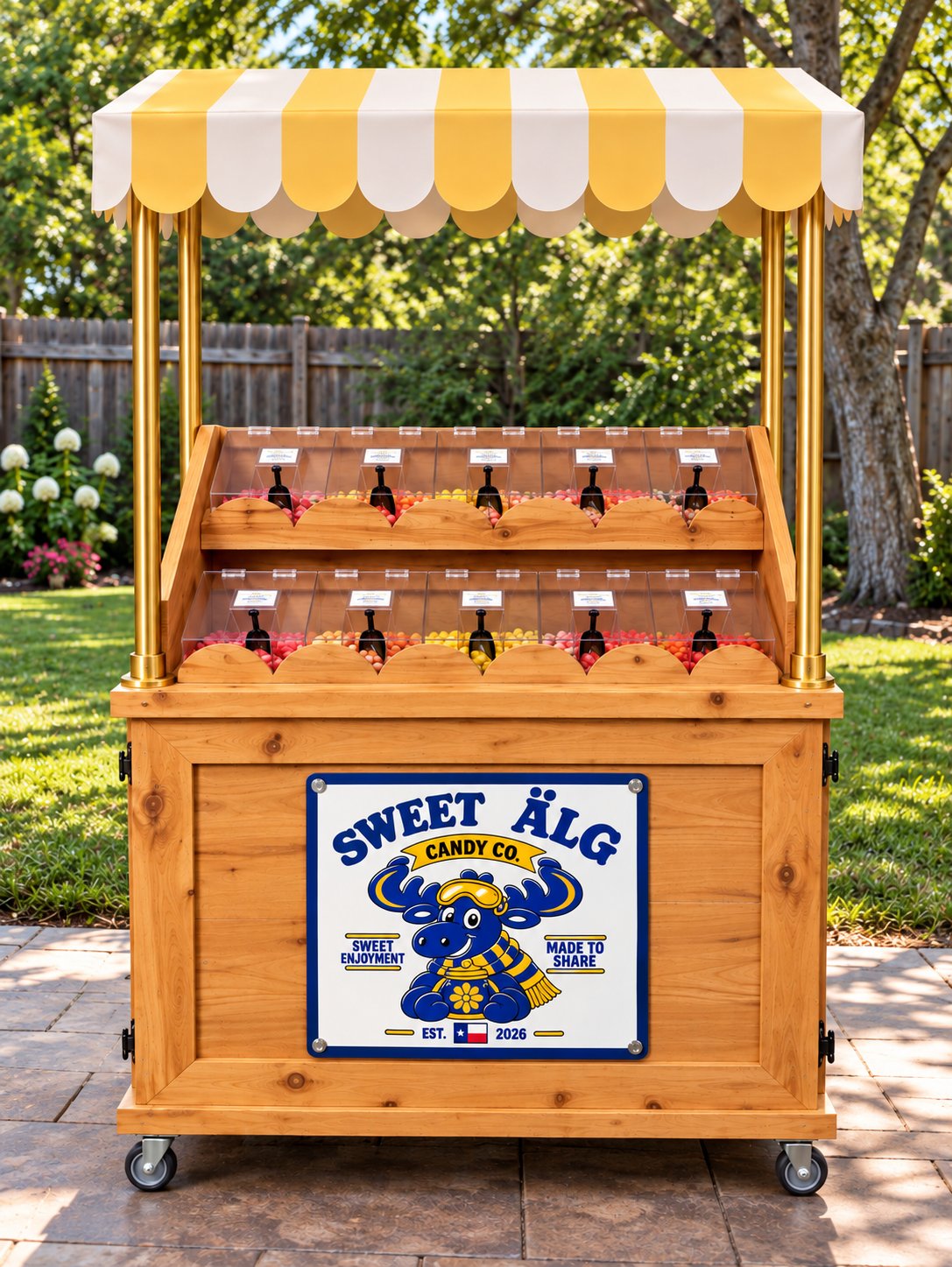 Candy Cart Swedish candy event setup